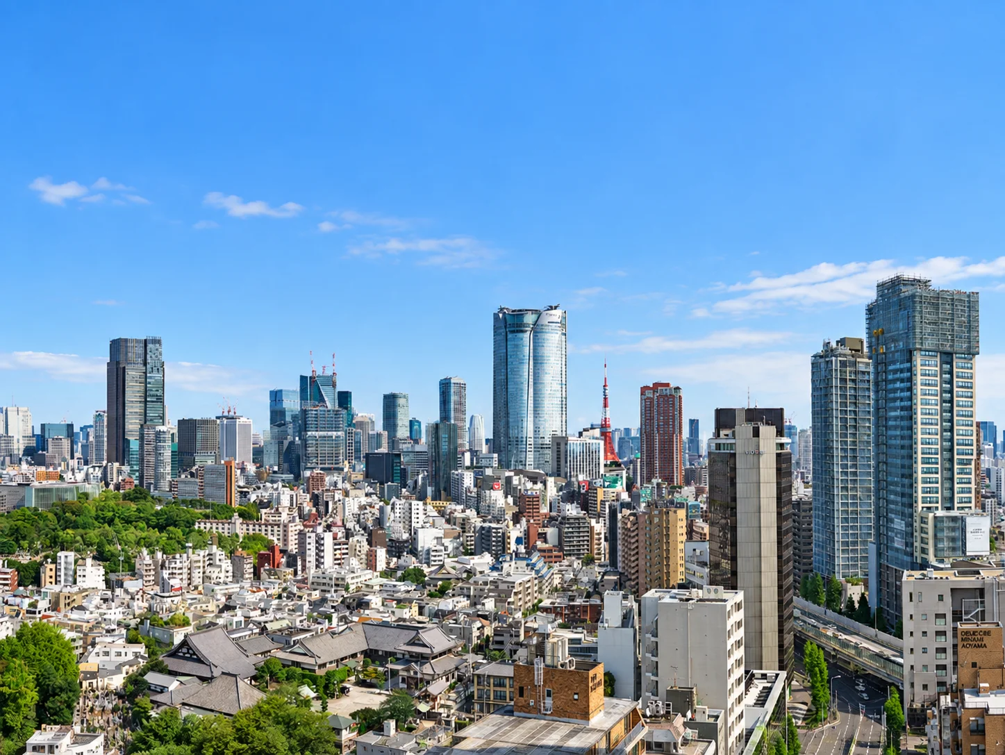 東向き眺望の参考画像。実際の眺望は住戸の階数・向きなどにより異なります。