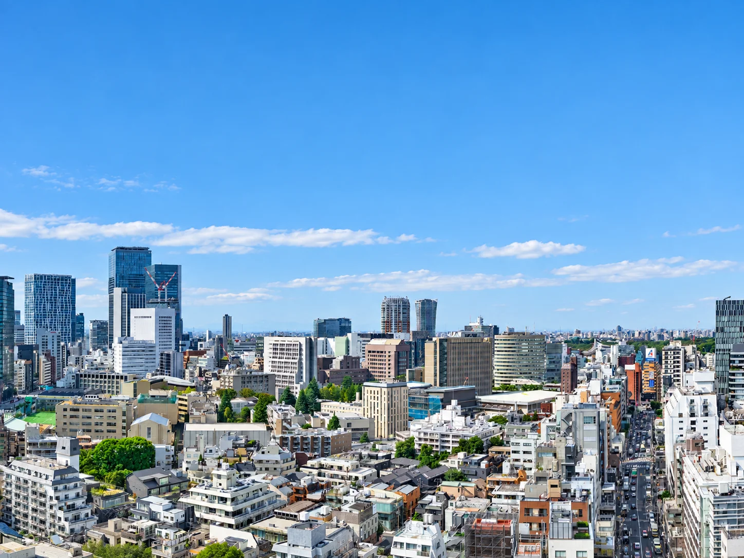 西向き眺望の参考画像。実際の眺望は住戸の階数・向きなどにより異なります。