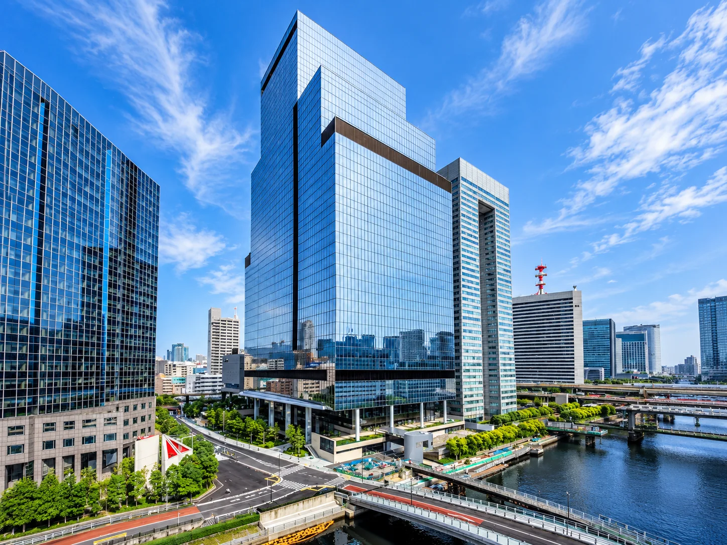 BLUE FRONT SHIBAURAと芝浦の水辺の完成イメージ